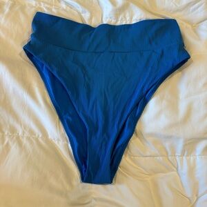 Aerie Blue High-Waisted Bikini Bottom